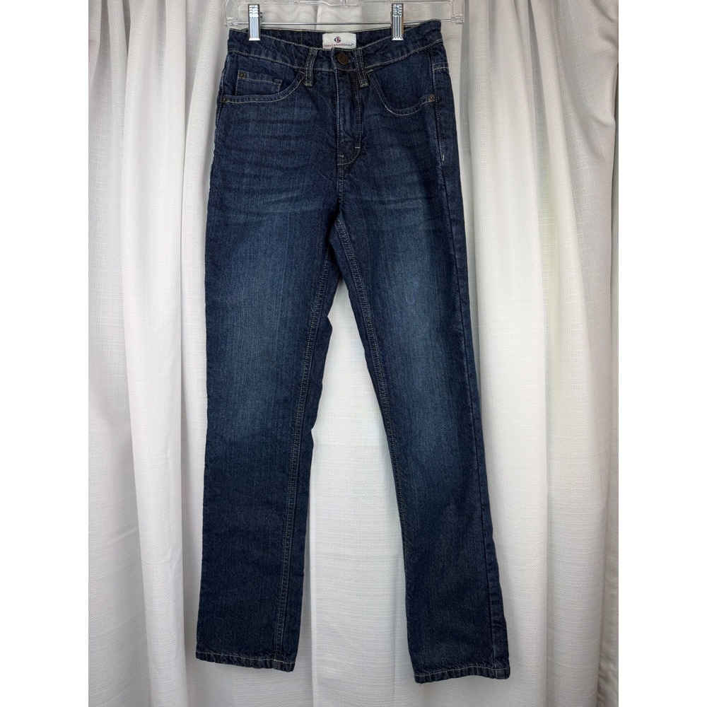 Insulated Gear Flannel Lined Jeans Dark Wash Straight Leg Plaid Lined Size 4/M